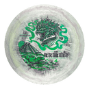 Prodigy 500 Spectrum D1 driver disc, Jake Hebenheimer 2026 Signature Series stamp, gray and light green disc
