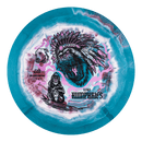 Prodigy 500 Spectrum D3 driver disc, Luke Humphries 2026 Signature Series stamp, midnight blue and dark red disc