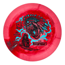 Prodigy 500 Spectrum D3 driver disc, Luke Humphries 2026 Signature Series stamp, red and light red disc