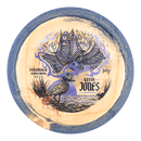 Prodigy 500 Spectrum Feedback driver disc, Kevin Jones 2026 Signature Series stamp, peach and dark blue disc
