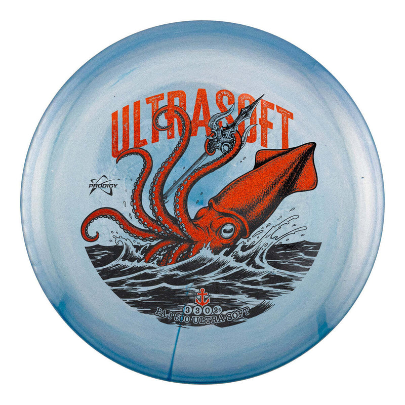 Prodigy 500 Ultra Soft PA-1 putt & approach disc, Tidal Tyrant stamp, light blue disc