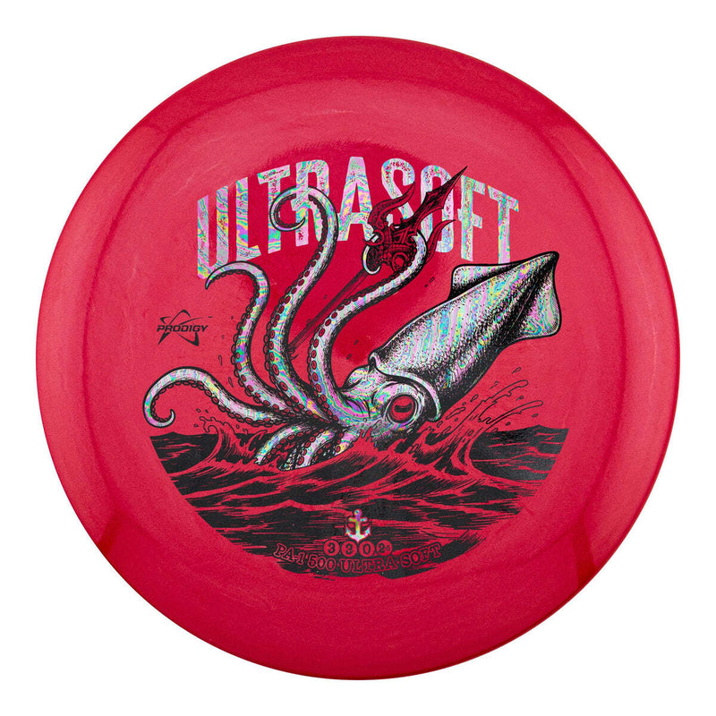 Prodigy 500 Ultra Soft PA-1 putt & approach disc, Tidal Tyrant stamp, red disc