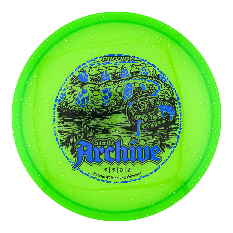 Prodigy 750 Glimmer Archive midrange disc, Serpentium stamp, green disc
