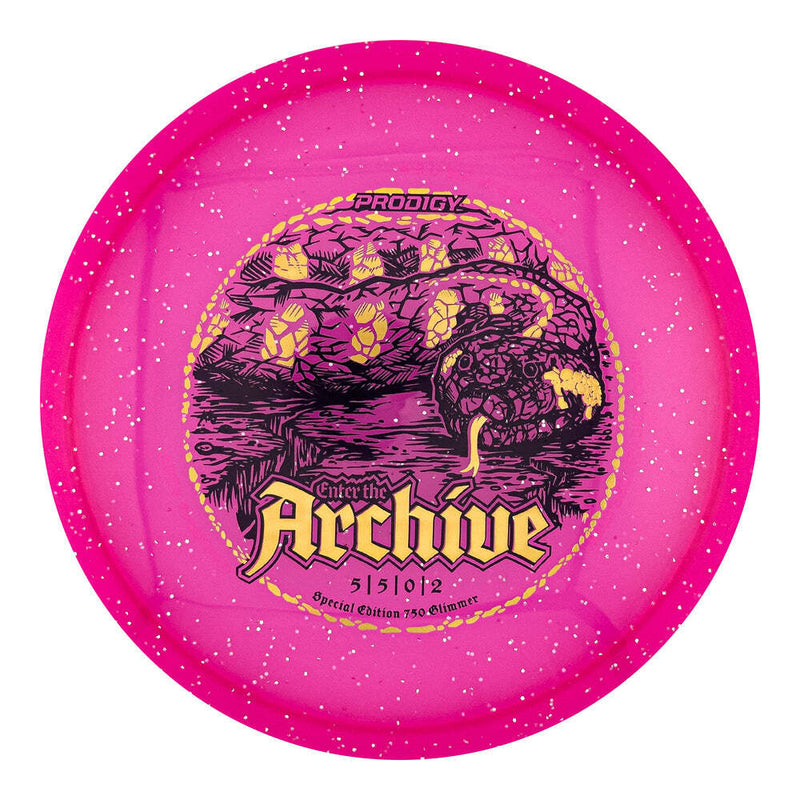 Prodigy 750 Glimmer Archive midrange disc, Serpentium stamp, hot pink disc