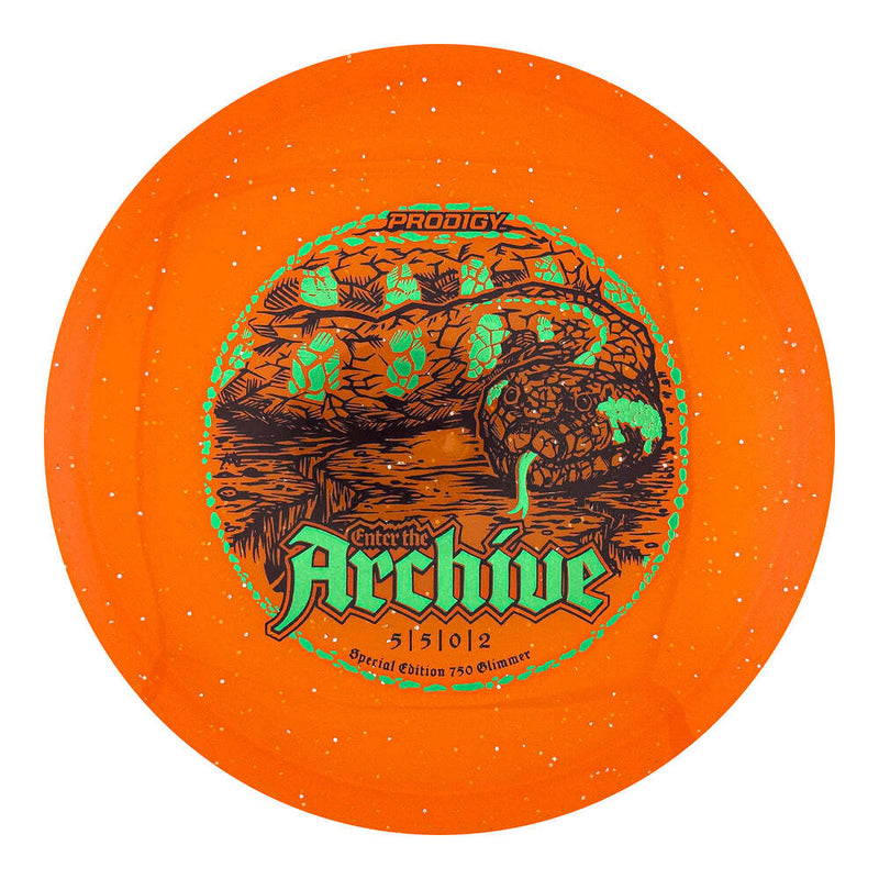 Prodigy 750 Glimmer Archive midrange disc, Serpentium stamp, orange disc