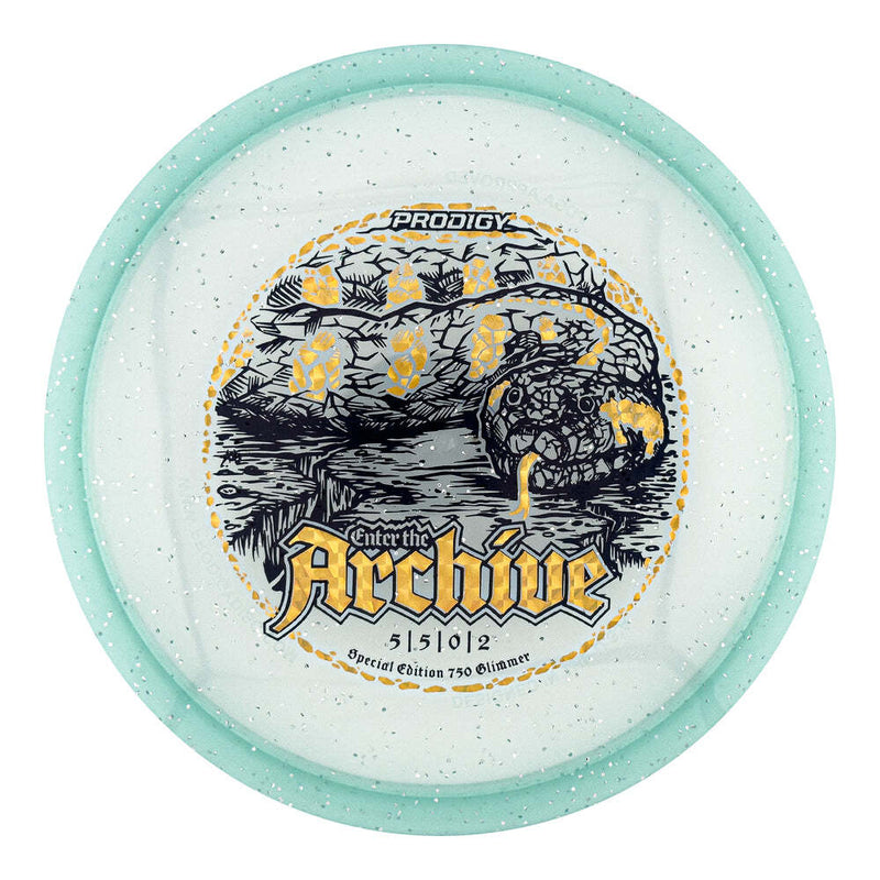 Prodigy 750 Glimmer Archive midrange disc, Serpentium stamp, turquoise disc