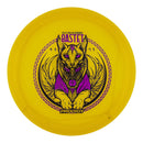 Prodigy 750 Glimmer FX-3 fairway driver disc, Bastet stamp, light orange disc