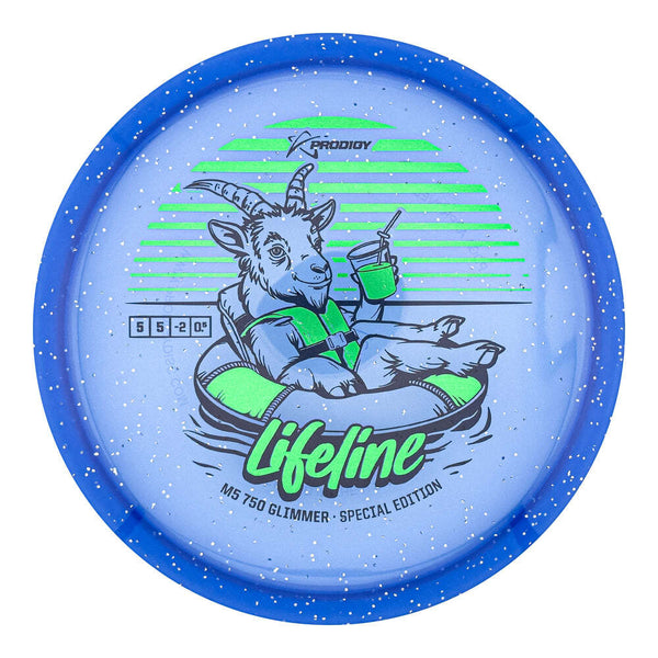 Prodigy 750 Glimmer M5 midrange disc, Lifeline stamp, blue disc
