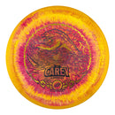 Prodigy 750 Spectrum A5 putt & approach disc, AJ Carey 2025 Signature Series stamp, dark pink and orange disc