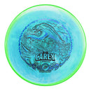 Prodigy 750 Spectrum A5 putt & approach disc, AJ Carey 2025 Signature Series stamp, turquoise and green disc
