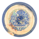 Prodigy 750 Spectrum D1 driver disc, Jake Hebenheimer 2025 Signature Series stamp, light orange and blue disc