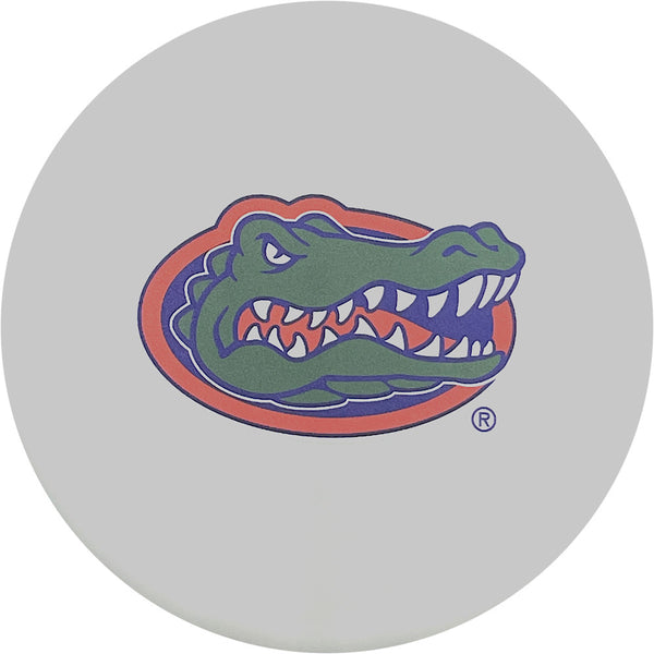 Prodigy ACE Line BaseGrip D3 driver disc, UF University of Florida Gators stamp, white disc