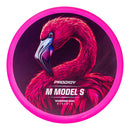 Prodigy ACE Line BaseGrip M Model S midrange disc, Retroflight Series stamp, pink disc