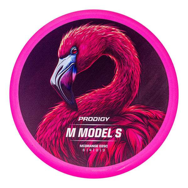 Prodigy ACE Line BaseGrip M Model S midrange disc, Retroflight Series stamp, pink disc