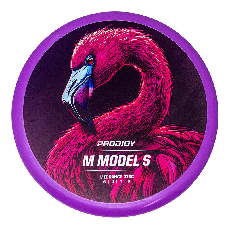 Prodigy ACE Line BaseGrip M Model S midrange disc, Retroflight Series stamp, purple disc