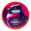 Prodigy ACE Line BaseGrip P Model S putt & approach disc, Retroflight Series stamp, red disc