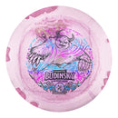 Prodigy AIR Spectrum D2 driver disc, Chantel Budinsky 2025 Signature Series stamp, light pink and dark pink disc