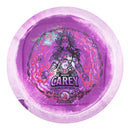 Prodigy AIR Spectrum D4 driver disc, Deann Carey 2025 Signature Series stamp, purple and white disc