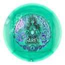 Prodigy AIR Spectrum D4 driver disc, Deann Carey 2025 Signature Series stamp, turquoise and white disc