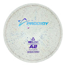 Prodigy ReBlend A2 putt & approach disc, white and multi color disc
