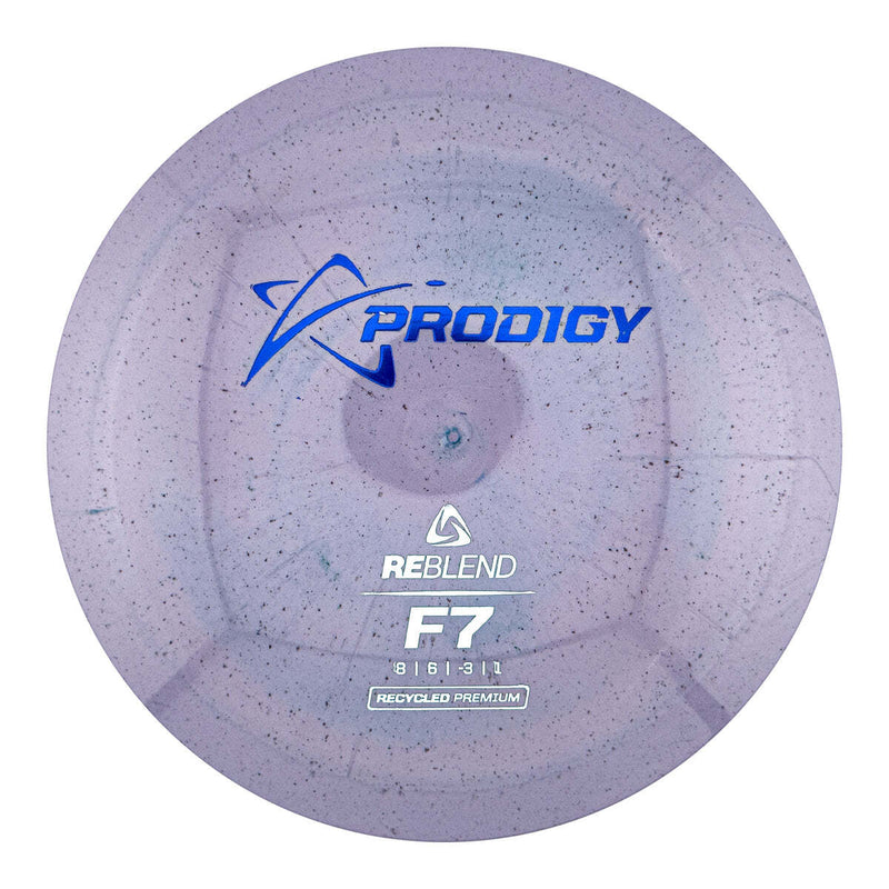 Prodigy ReBlend F7 fairway driver disc, light purple disc