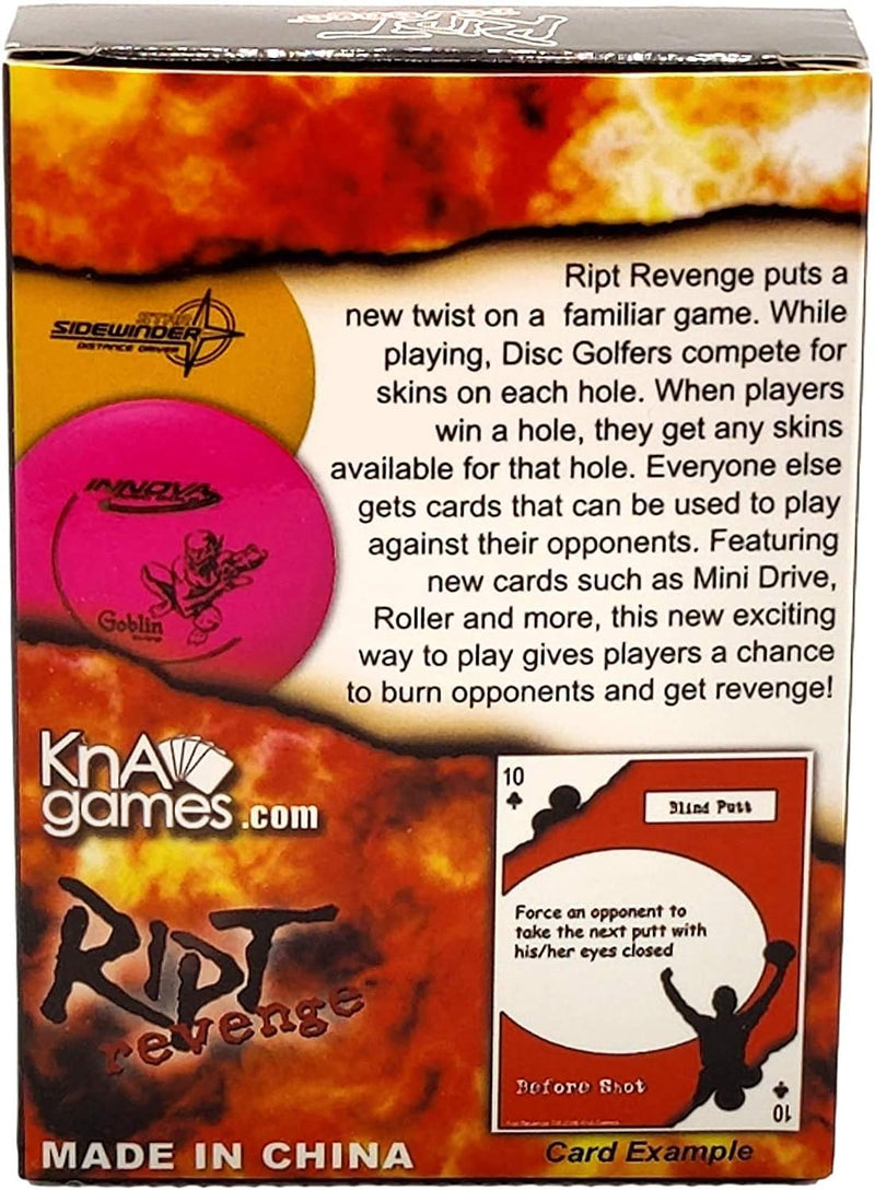 Ript Revenge Disc Golf Card Game