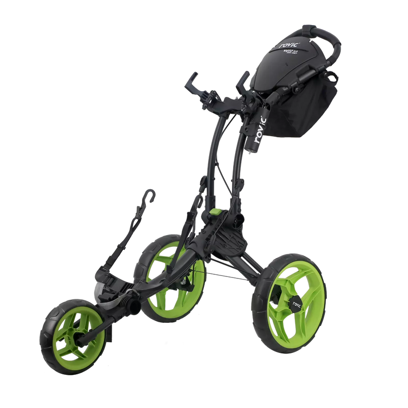 Rovic RV1D Disc Golf Cart - Charcoal & Lime