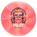 Streamline Cosmic Electron Firm Pilot putt & approach disc, peach and pink disc