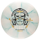 Streamline Cosmic Electron Firm Pilot putt & approach disc, white and turquoise disc