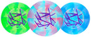 Streamline Cosmic Neutron Shift driver disc, 2026 St. Jude Fundraiser stamp, purple and blue disc