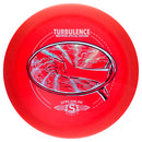 Streamline Neutron Turbulence fairway driver disc, Feel The Wind stamp, red disc