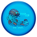 Streamline Proton Soft Range putt & approach disc, 2025 Champions Cup "Entomo Unicus" stamp, blue disc