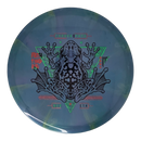 Thought Space Athletics Nebula Ethereal Pathfinder midrange disc, Frog stamp, dark blue and teal disc