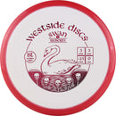 Westside Discs BT Medium Orbit Swan 1 Reborn putt & approach disc, white disc with red rim