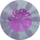 Westside Discs Revive Burst Bear fairway driver disc, Final Lunge stamp, purple and green disc