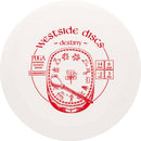Westside Discs Tournament Destiny driver disc, white disc