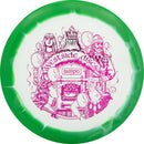 Westside Discs Tournament Orbit Sampo driver disc, Kalevala Celebration stamp, white disc with green rim