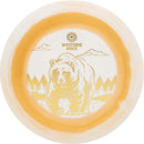 Westside Discs Tournament Ring Bear fairway driver disc, white and gold disc with white rim