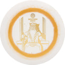 Westside Discs Tournament Ring King driver disc, white disc with orange and white rim