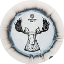 Westside Discs Tournament Ring Stag fairway driver disc, white and black disc with white rim