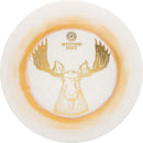 Westside Discs Tournament Ring Stag fairway driver disc, white and gold disc with white rim