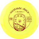 Westside Discs VIP Air Destiny driver disc, yellow disc
