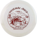 Westside Discs VIP Matt Orum Tide driver disc, First Run stamp, white disc
