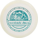 Westside Discs VIP Underworld driver disc, Shield Stamp stamp, white disc