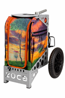 Zuca All Terrain Disc Golf Cart, Gray All Terrain Disc Golf Cart Frame, Twilight Trail All Terrain Disc Golf Cart Insert Bag