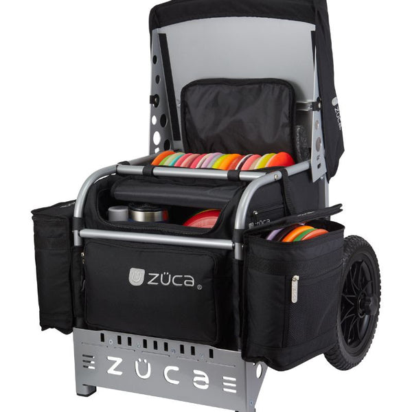 Zuca Arsenal Disc Golf Cart - Silver Frame With Black Insert Bag