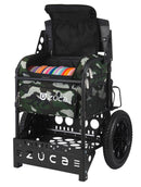 Zuca Transit Disc Golf Cart - Black Frame With Woodland Camo Insert Bag