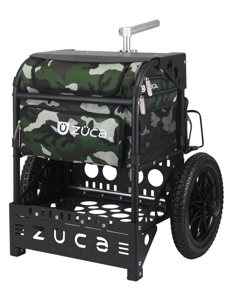 Zuca Black Transit Disc Golf Cart - Woodland Camo Transit Insert Bag