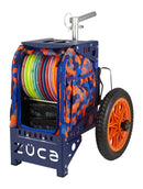 Zuca Compact Disc Golf Cart - Navy Frame With Garrett Gurthie Special Edition Insert Bag