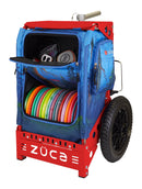 Zuca Trekker Disc Golf Cart - Red Frame With Birdie Pines Insert Bag
